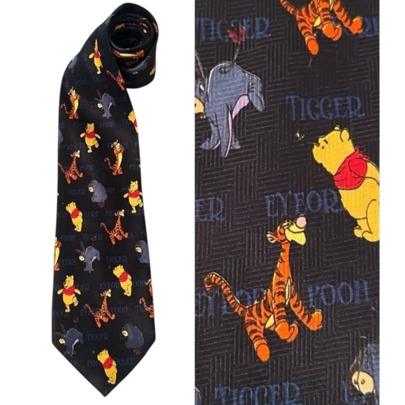 Disney Other - VINTAGE Winnie the Pooh Tie Eeyore & Tigger Necktie